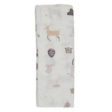 KU.KU Duckbill 酷咕鴨 北歐迷境森林紗布澡巾 2入, 100%純棉, 30x48cm, 台灣製造, 粉色