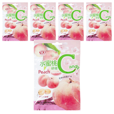 綠得製菓 水蜜桃硬糖, 100g, 5包