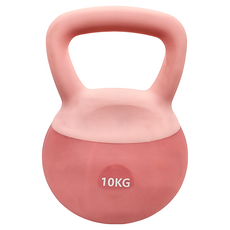 彩色軟壺鈴 居家健身/瑜珈訓練適用, 粉色, 10kg, 1個