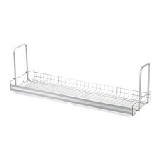 comet 打孔式碗盤瀝水架, 1層, 銀色, 1個