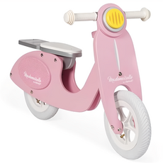 法國Janod 平衡滑步系列 粉紅淑女摩托車, 1入, 粉紅色