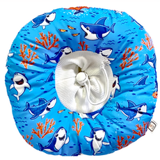 SassyDog 伊莉莎白圈/防舔圈/寵物頭套, 鯊魚, 1個