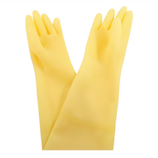 協興 橡膠手套 天然乳膠 本色 掌面顆粒粗紗, 8.5 x 16吋, 6雙