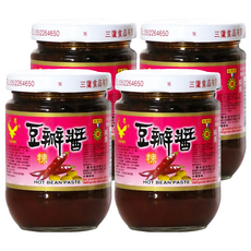 三鷹 香辣豆瓣醬 不含防腐劑及人工色素, 180g, 4罐
