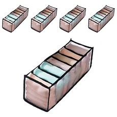 BangJiaShi 幫家適 衣物收納袋, 黑色, 5個