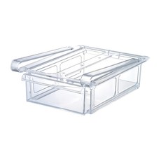 iSETO 冰箱抽屜型收納盒 寬型 耐熱70℃/耐冷-20℃ 尺寸:15*20.5*7.3cm, 透明色, 1個