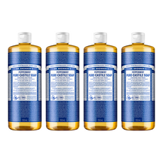 Dr.Bronner's 布朗博士 清爽潔膚露 薄荷 950ml, 4瓶