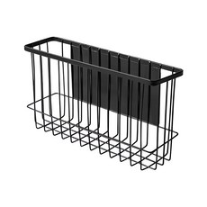 拍平方 磁吸保鮮膜置物架 碳鋼噴塑材質, 大(35 x 9 x 18cm), 黑色, 1個