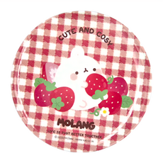 MOLANG 萌浪兔 美耐皿圓盤, 紅色格紋, 1個