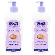 Dr.Fischer 費雪博士 敏感寶貝專用型乳液, 質地好吸收 清爽不黏膩 圓弧鋸齒狀瓶身, 500ml, 2瓶