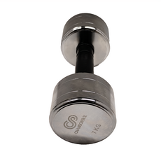 CHANSON 強生 電鍍啞鈴, 7KG, 包膠防滑握柄, 啞鈴與桿鈴二合一, 2個