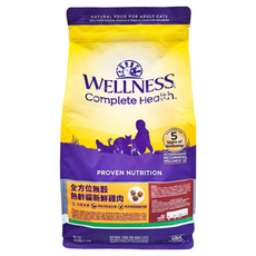 WELLNESS 寵物健康 全方位無穀 熟齡貓飼料, 新鮮雞肉, 5.5lb, 1袋