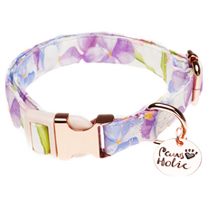 Paws Holic 棉彩項圈 無盡夏 - 寵物外出時尚配件 舒適棉質親膚透氣, 1個