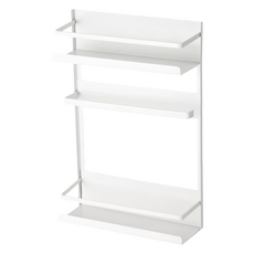 磁吸冰箱置物架 雙層 BM096-3, 白色, 1個