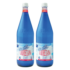 LAURETANA 蘿莉塔娜 冰河氣泡水 玻璃瓶*, 1L, 2瓶