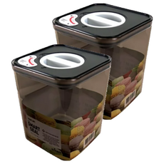 NEOFLAM SMART SEAL聰明封抗菌遮光儲物罐 方形, 1350ml, 2個