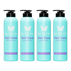 LUDILIYA 綠迪麗雅 捲度曲線塑型乳, 輕盈無重量 捲曲蓬鬆有型 頭髮保濕 亮麗造型 持久捲曲 蓬鬆自然 輕盈不黏膩 造型同時保濕護髮, 800ml, 4瓶