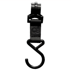 Camping Bar 皮製掛鉤, 黑色, 1層, 1入