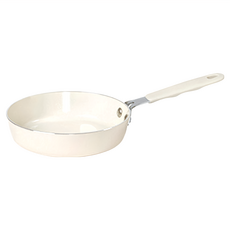 LENANSE 迷你煎蛋鍋 白色 16cm 單人份 不沾鍋 鬆餅鍋, 1個