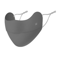 GOLOV.EJOy 冰絲防曬口罩 UPF50+ 防紫外線, 均碼, 深灰色, 1個