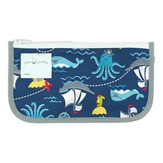 green sprouts 小綠芽 可重複使用食物袋 零食袋或小物收納袋 Set, 海上樂園, 1組, 固齒器 奶嘴