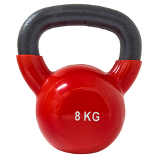 AB Sport 包膠壺鈴 8KG, 紅色, 1個