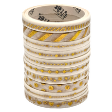 CANDY POETRY 糖詩 燙金紙膠帶 5mm x 2m 裝飾用, 金色, 1組