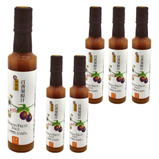 陳稼莊 百香果原汁 加糖, 250ml, 6瓶