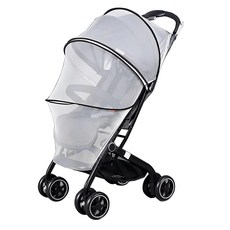 AHOYE 全罩摺疊嬰兒推車蚊帳, 白色, 1個