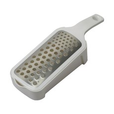 PEARL LIFE 珍珠金屬 簡易刨絲器 附容器 輕便型, 銀色 + 白色, 1個