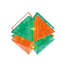 YouRPUZZLE 孔明鎖-八面玲瓏-珊瑚L2742，訓練空間概念，激發創造力, 1入