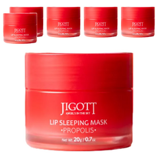 JIGOTT 蜂膠 晚安唇膜 20g 滋潤保濕 唇部護理, 1罐, 6罐