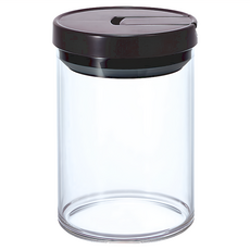 HARIO 好璃奧 咖啡保鮮罐 M, 黑色, 1個