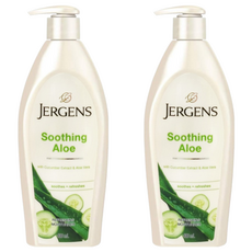 JERGENS 珍柔 乳液 蘆薈精華 400ml 保濕 滋潤, 2件