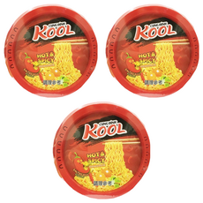 CUNG DINH KOOL 麻辣味鹹蛋黃乾拌麵 越南原裝進口 爽口美味 滑順彈牙, 3入