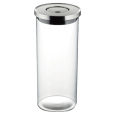 SALUS 佐藤金屬 不鏽鋼按壓式玻璃密封罐 L(100 x 100 x 225mm), 1罐