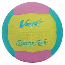 台灣 Vega 躲避球 橡膠材質 粉/綠/黃色, ODR-307, 3號, 1顆
