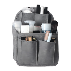 城市漫遊 後背包 中包 L 灰色 - 多層分隔 輕巧收納 時尚百搭