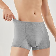 EO 灭菌 一次性免洗內褲 5件組, 柔軟透氣高彈力棉質男士內褲, 2XL, 灰色