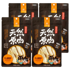 DOG CAT STAR 汪喵星球 山味寵物小零嘴，雞胸肉，冷凍乾燥，天然原肉，100%純肉食材，無添加，50g, 4包