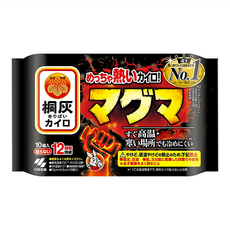 KOBAYASHI 小林製藥 桐灰 一般手握型 特級加強型暖暖包，最高溫度可達到73°C，持續保暖長達12小時，10片入, 1包