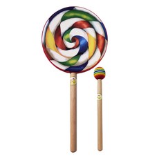 打擊樂器 棒棒糖鼓 手敲鼓, 6吋, 兒童啟蒙音樂玩具, 培養節奏感, 1個