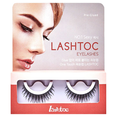 lashtoc 自黏式假睫毛 1對, 性感濃密型, 1盒