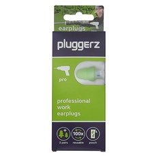 PLUGGERZ 工作耳塞 聲音濾波器 1大1小 防過敏矽膠材質, 2副, 1盒