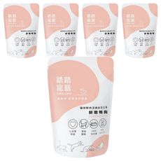 tata.care 踏踏寵膳 貓咪鮮肉泥機能主食 鮮燉鴨胸, 添加牛奶磷脂, 幫助心血管保健, 薑黃素促進新陳代謝, 維持理想體態, 140g, 5包