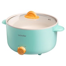 wonder 旺德電通 麥飯石不沾黏電火鍋 WH-K58 3L大容量 雙檔火力可調