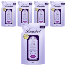 朗德林 Laundrin' Good Tea Time 柔軟精補充包 伯爵茶香 (480ml/包) 衣物柔軟 香氛, 5包
