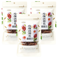 惠香 糖酥玫瑰洛神 夾鏈袋包裝, 80g, 3包