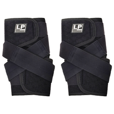 LP SUPPORT 高透氣分段可調式護踝 757CAR1, 黑色, 2個