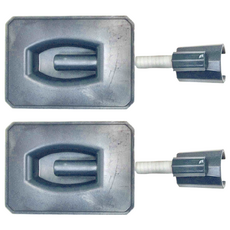 ROYALLIN 蘿林嚴選 蓮蓬頭支架 2入 360°全向旋轉 承重力強不易脫落, 藍色